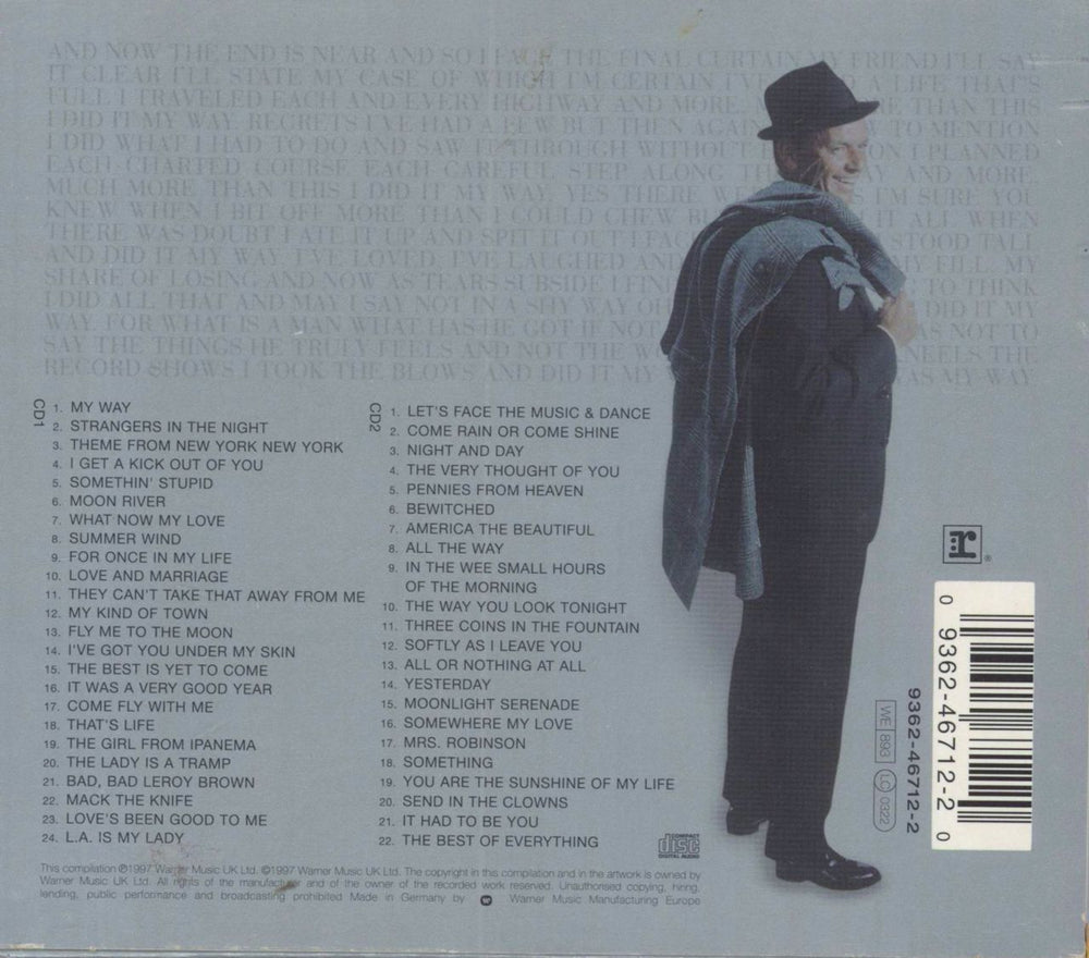 Frank Sinatra My Way - The Best Of UK 2 CD album set (Double CD) 093624671220