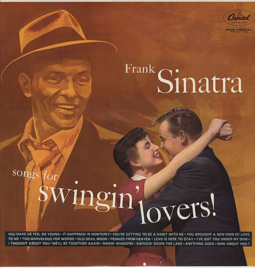 Frank Sinatra Songs For Swingin' Lovers! - Peach Label UK vinyl LP album (LP record) SLCT6106