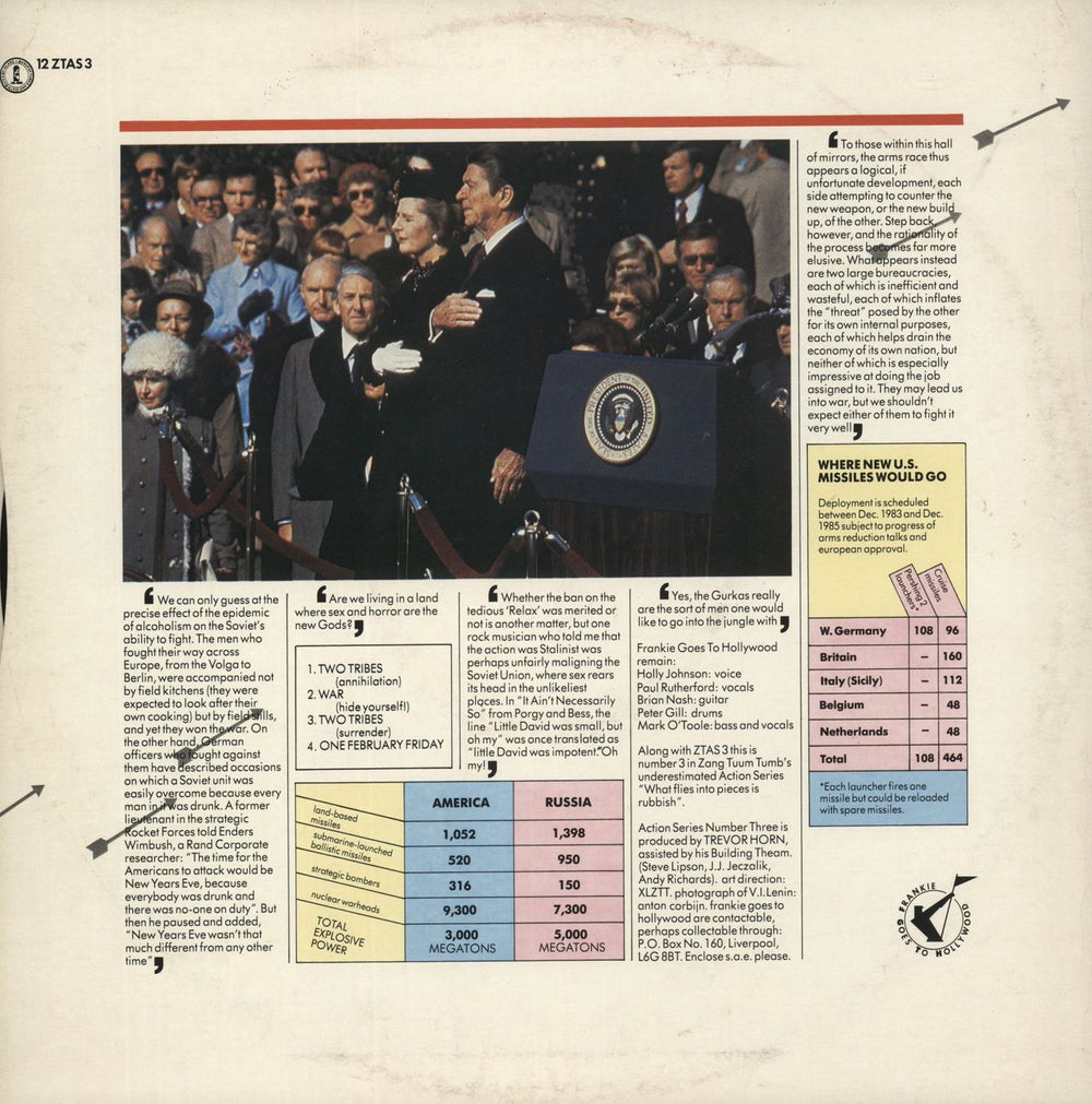 Frankie Goes To Hollywood Two Tribes - Annihilation UK 12" vinyl single (12 inch record / Maxi-single)