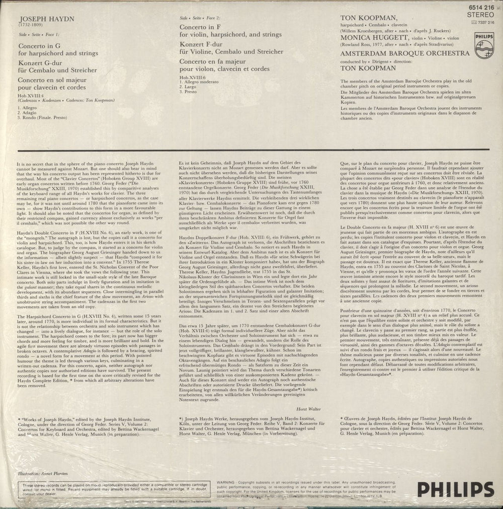 Franz Joseph Haydn Haydn: The Harpsichord Concertos Dutch vinyl LP album (LP record)