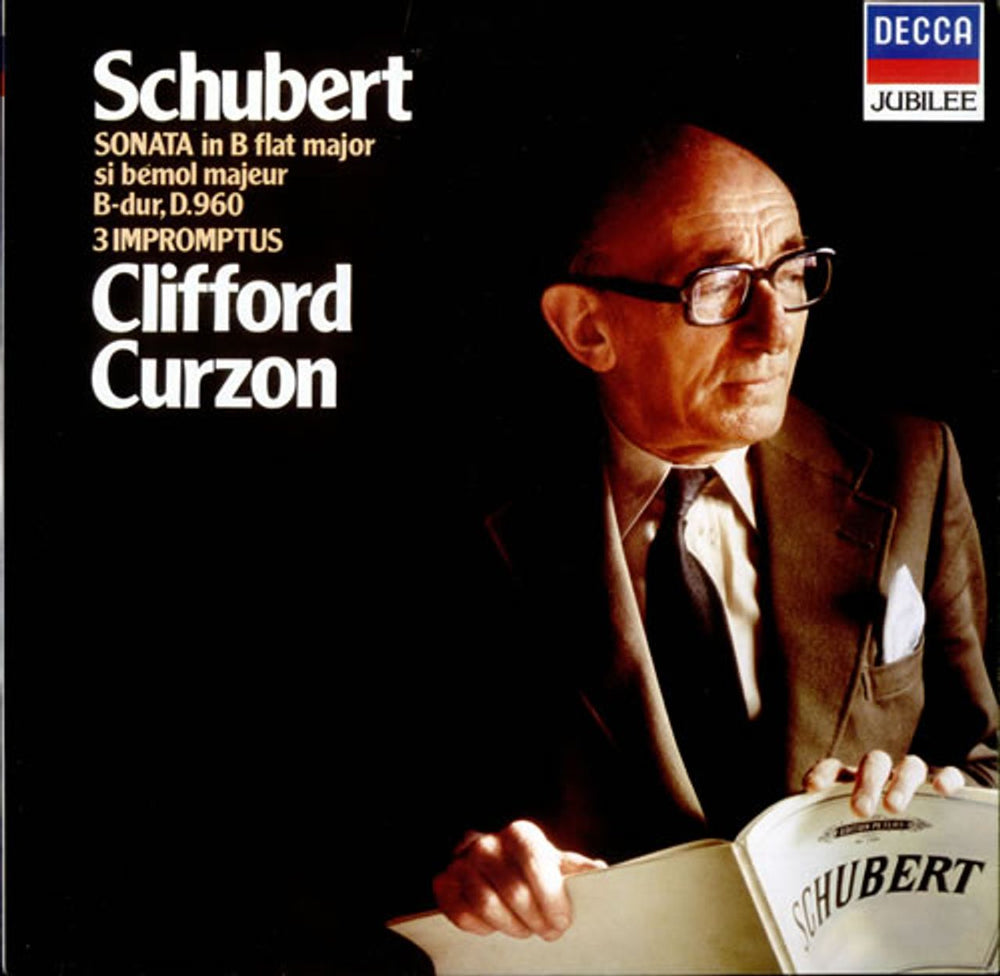 Franz Schubert Sonata in B-flat major, D.960 / 3 Impromptus UK vinyl LP album (LP record) JB140
