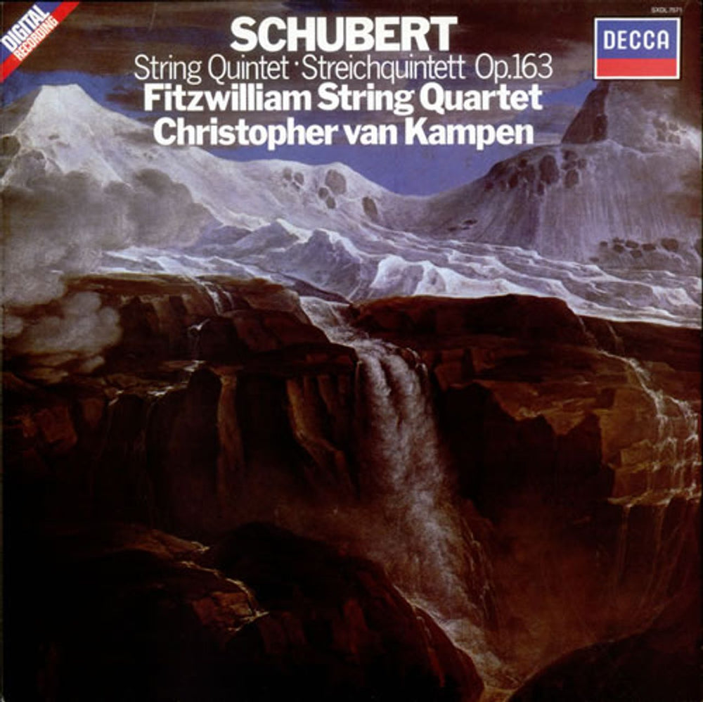 Franz Schubert String Quintet, Op. 163 UK vinyl LP album (LP record) SXDL7571
