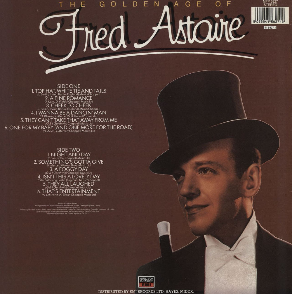 Fred Astaire The Golden Age Of Fred Astaire UK vinyl LP album (LP record)