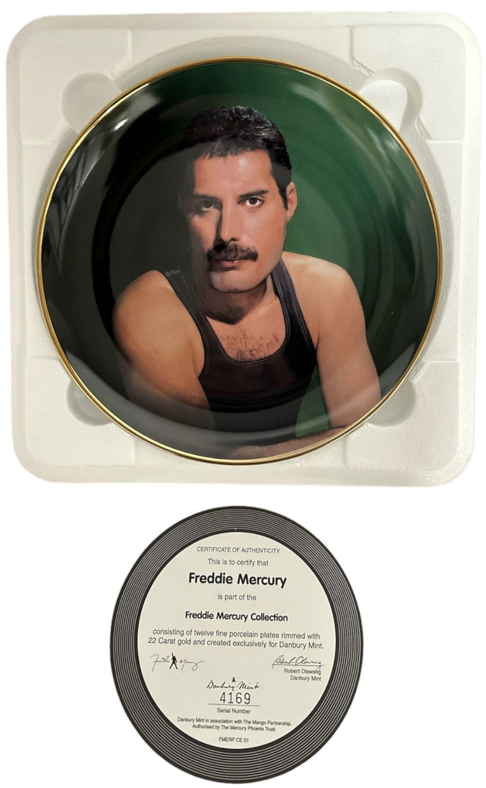 Freddie Mercury Freddie Mercury UK memorabilia SERIAL NUMBER 4169