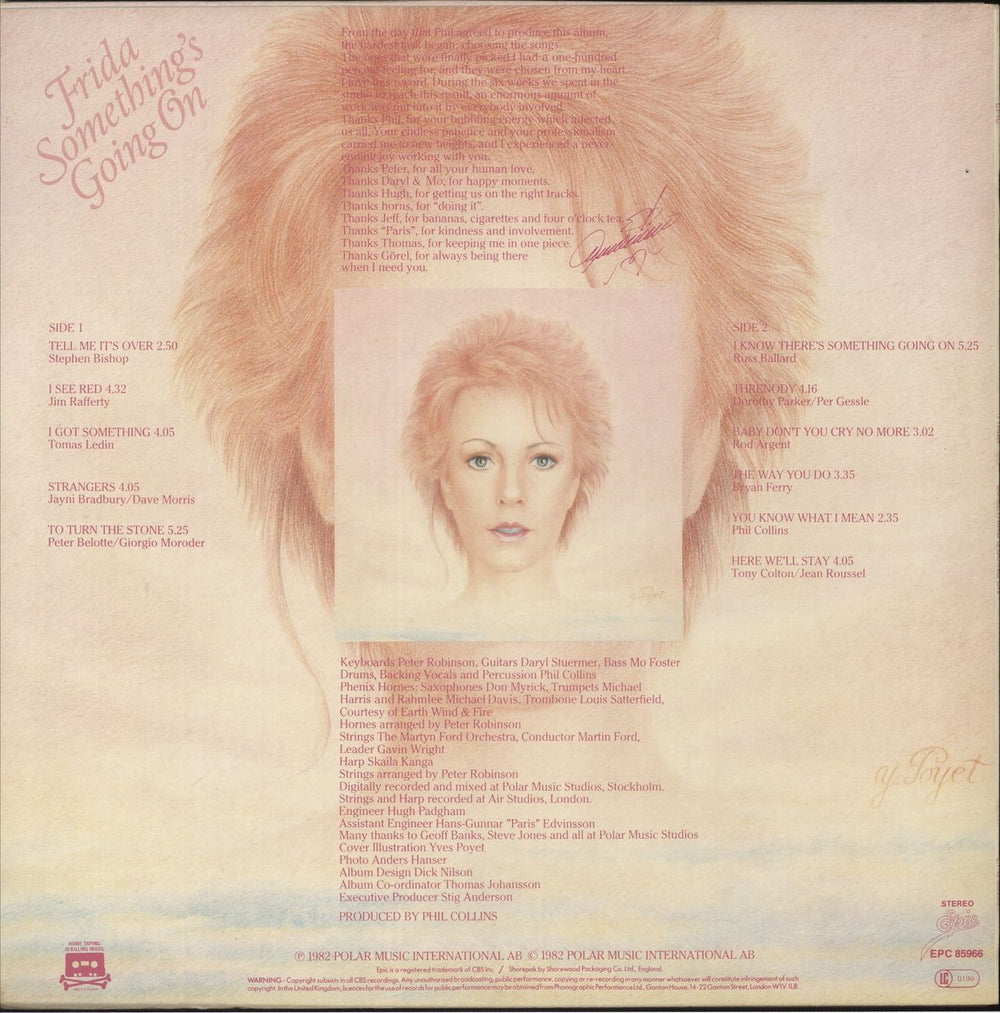 Frida Something's Going On UK vinyl LP album (LP record)