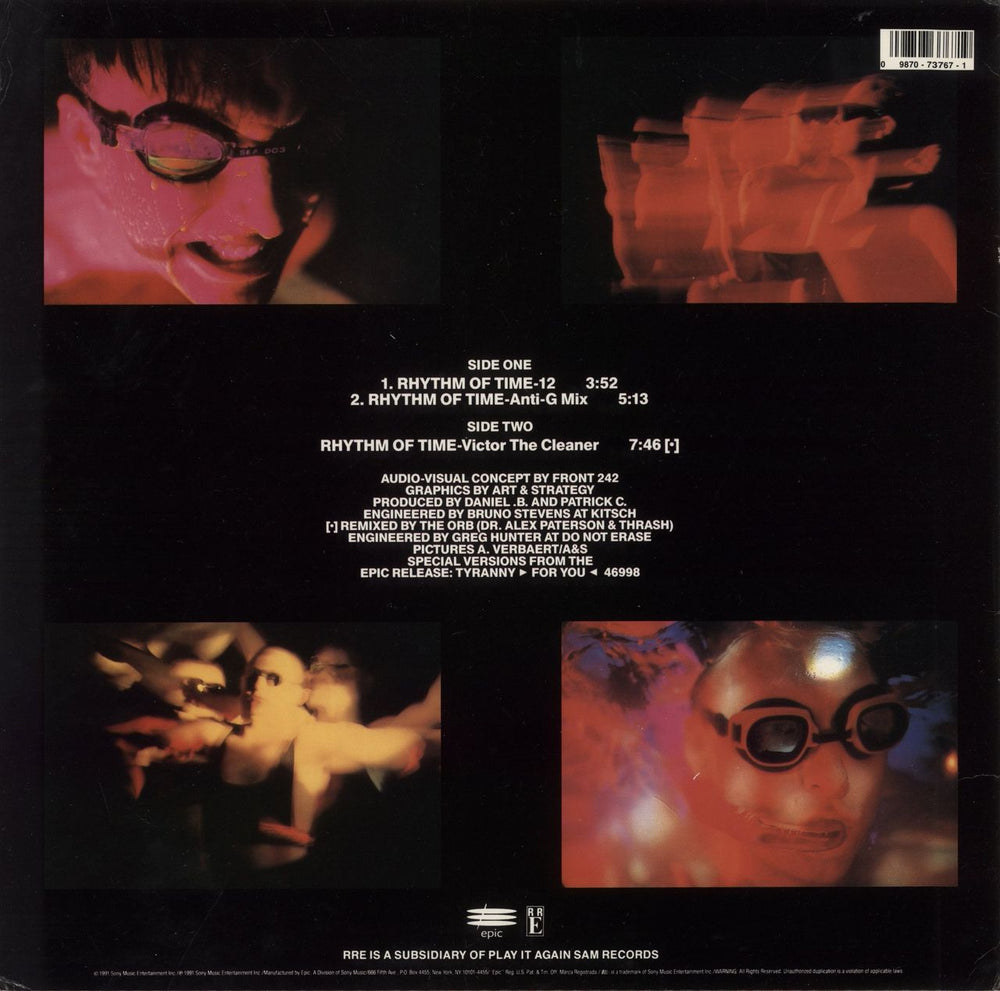 Front 242 Rhythm Of Time US 12" vinyl single (12 inch record / Maxi-single) 098707376719