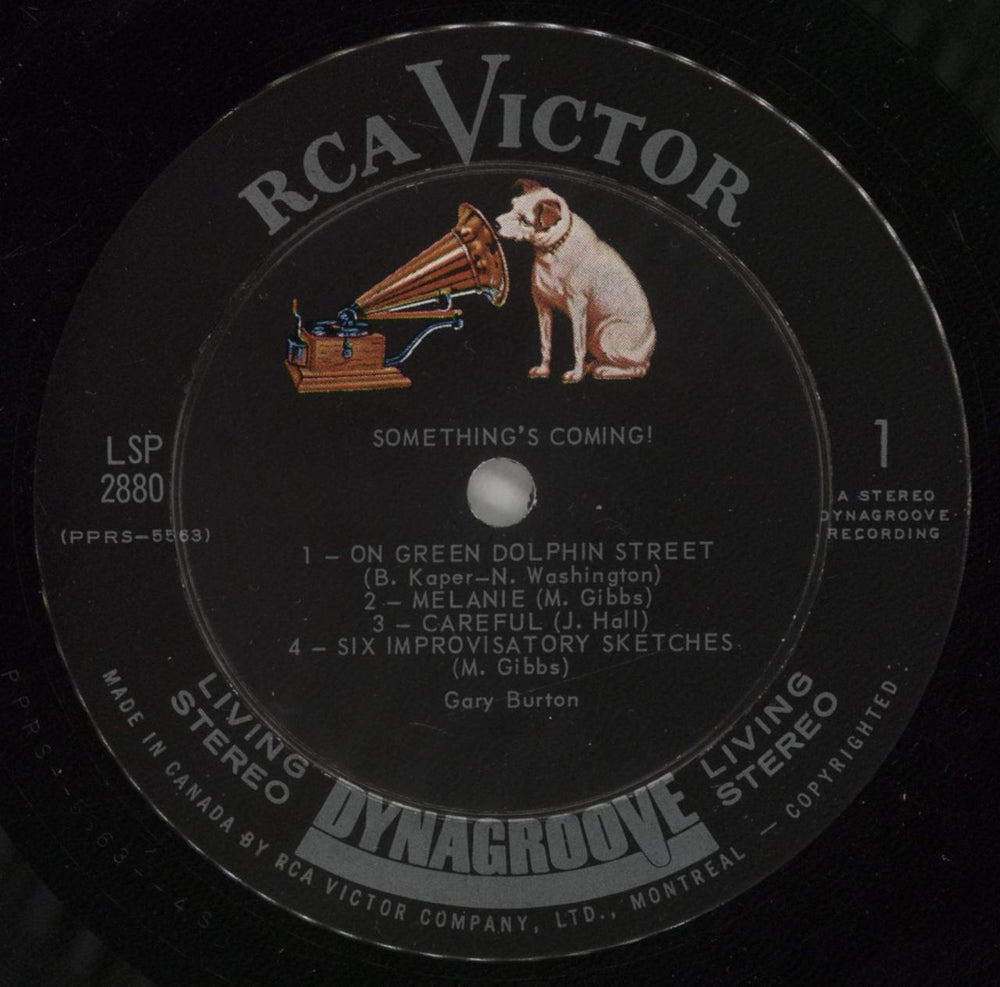 Gary Burton Something's Coming! Canadian vinyl LP album (LP record) GB5LPSO880434