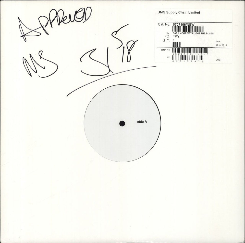 Gary Moore Still Got The Blues - 180gm Test Pressing UK vinyl LP album (LP record) 5707106