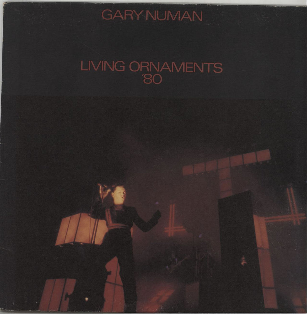 Gary Numan Living Ornaments '80 UK vinyl LP album (LP record) BEGA25