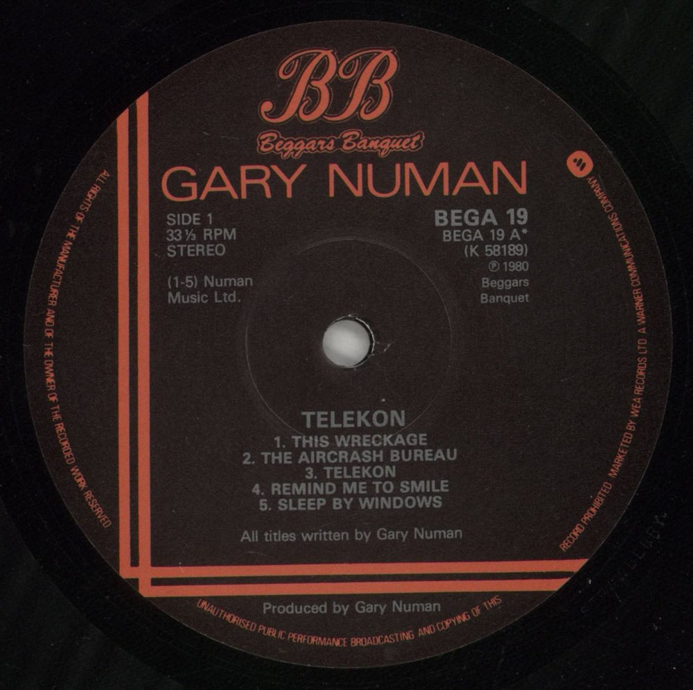 Gary Numan Telekon + Poster + Merch Insert UK vinyl LP album (LP record) NUMLPTE879060