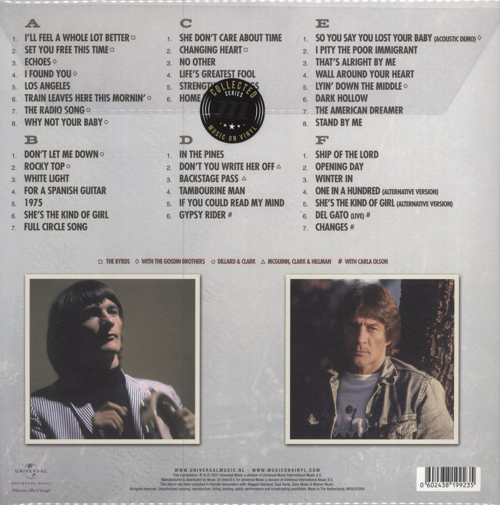 Gene Clark Collected Dutch 3-LP vinyl record set (Triple LP Album) 602438199235