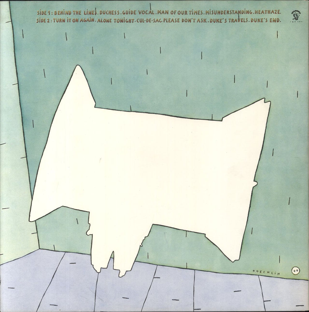 Genesis Duke UK vinyl LP album (LP record)