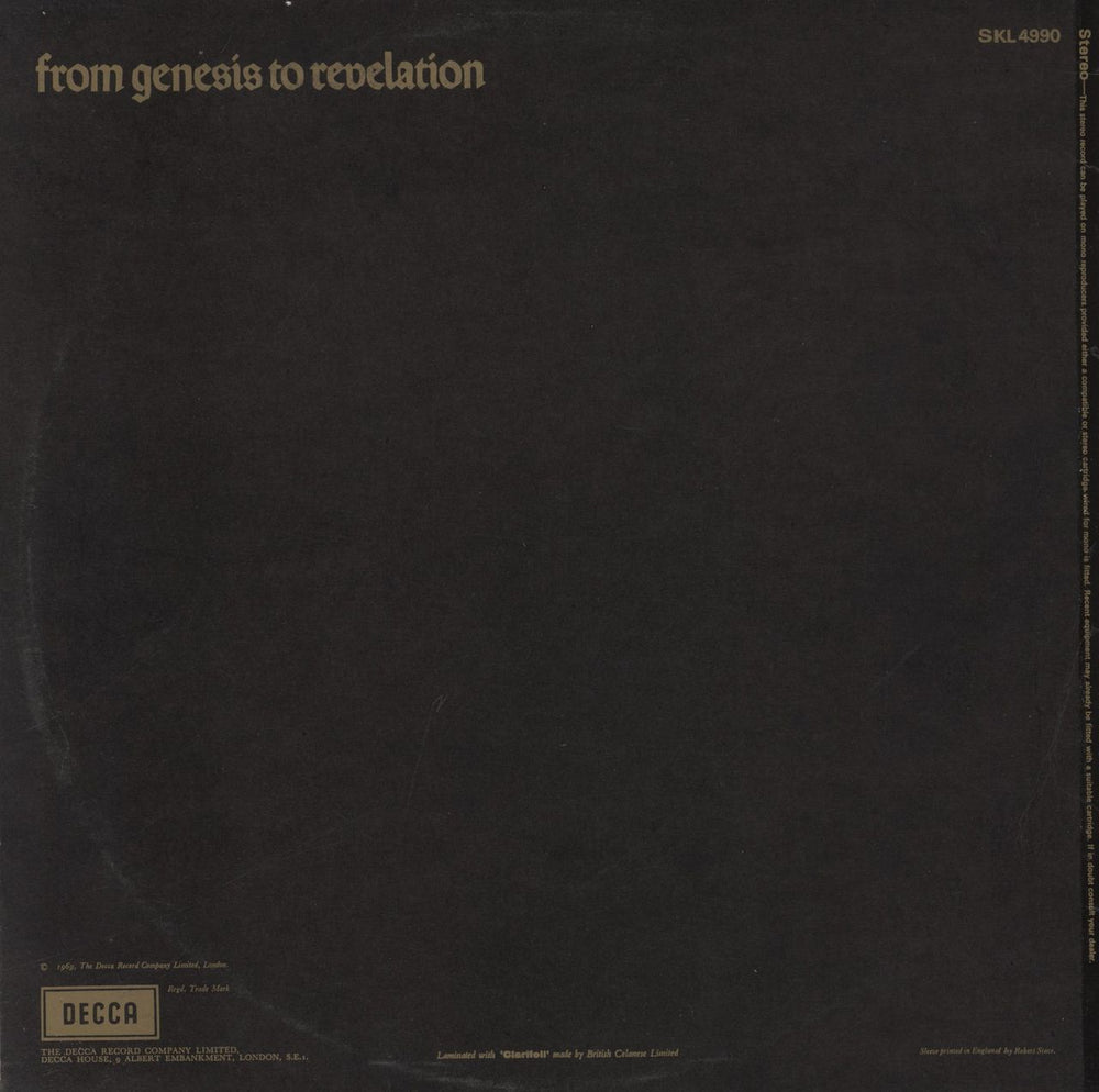 Genesis From Genesis To Revelation - 2nd - EX UK vinyl LP album (LP record)