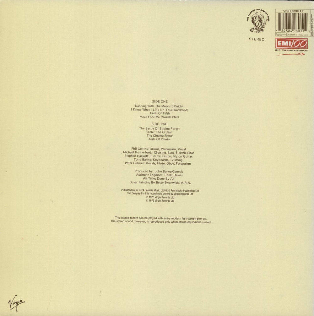 Genesis Selling England By The Pound - EMI 100 - 180gm - EX UK vinyl LP album (LP record) 724384280314