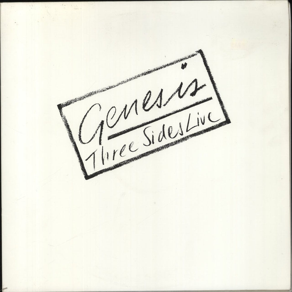 Genesis Three Sides Live - EX UK 2-LP vinyl record set (Double LP Album) GE2002