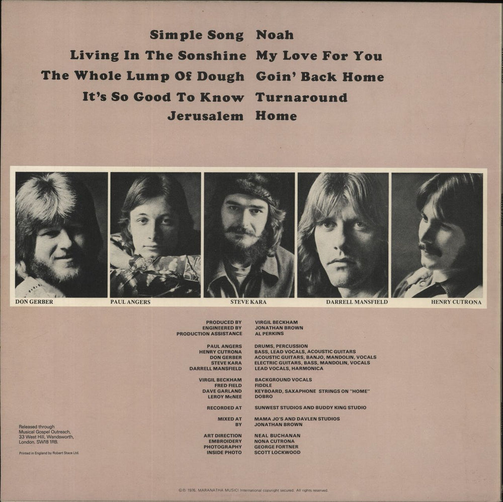 Gentle Faith Gentle Faith UK vinyl LP album (LP record)