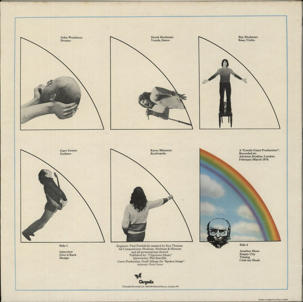 Gentle Giant Interview UK vinyl LP album (LP record)