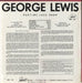 George Lewis George Lewis Ragtime Jazz Band US vinyl LP album (LP record)