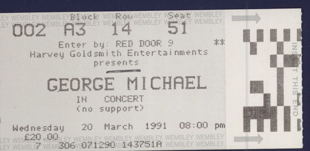 George Michael Cover To Cover + ticket stub UK tour programme GEOTRCO426403