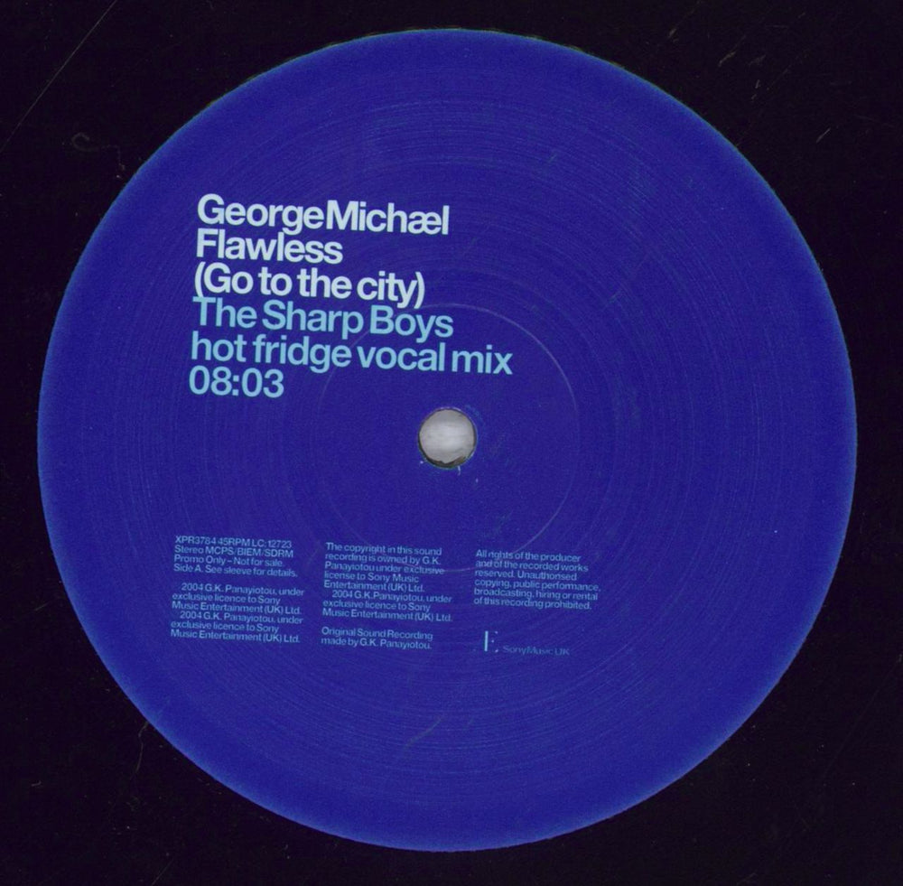 George Michael Flawless (Go To The City) UK Promo 12" vinyl single (12 inch record / Maxi-single) GEO12FL292537