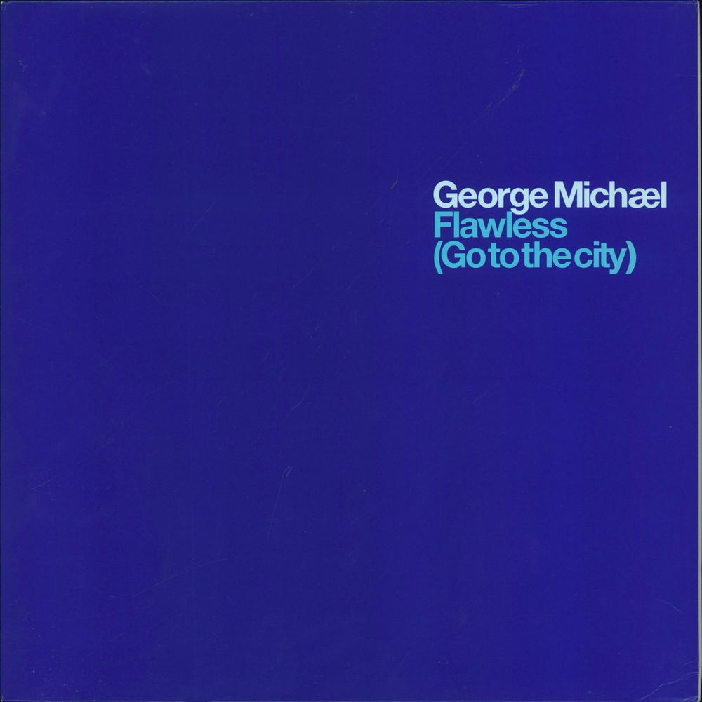 George Michael Flawless (Go To The City) UK Promo 12" vinyl single (12 inch record / Maxi-single) XPR3784