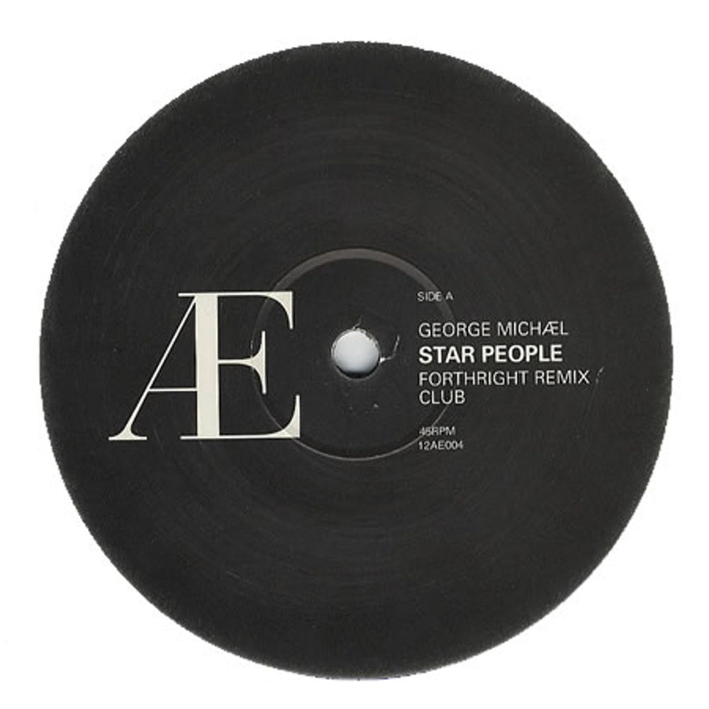 George Michael Star People (Forthright Remixes) UK Promo 12" vinyl single (12 inch record / Maxi-single) 12AE004