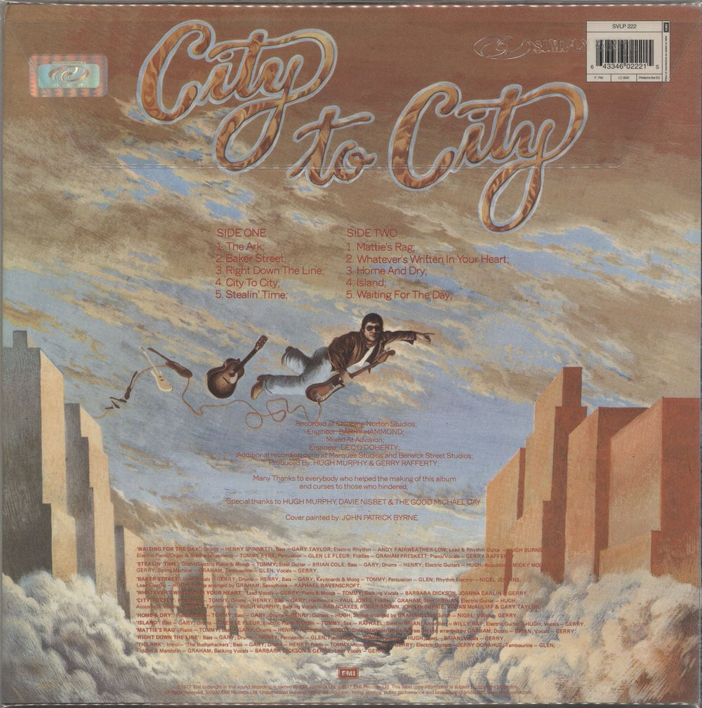 Gerry Rafferty City To City - 180gm UK vinyl LP album (LP record)