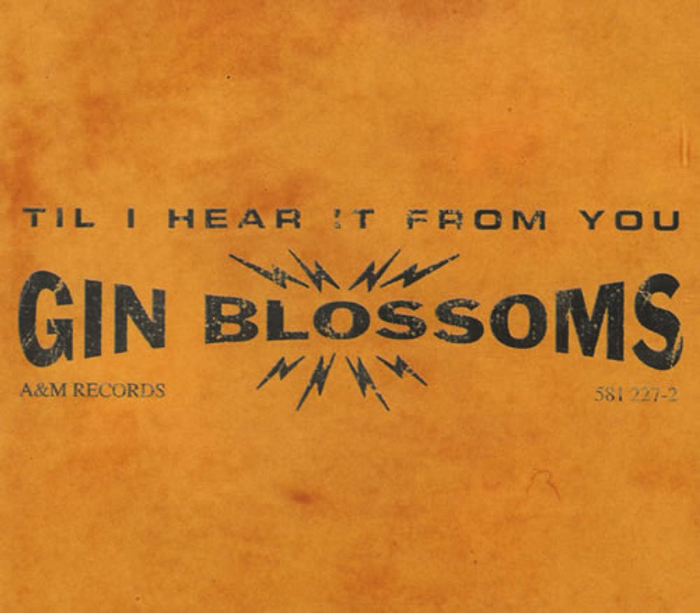 Gin Blossoms Til I Hear It From You UK CD single (CD5 / 5") 581227-2