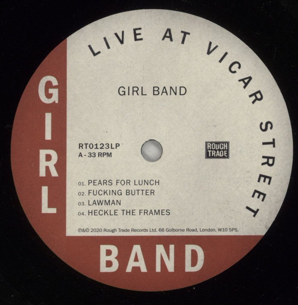 Girl Band Live At Vicar Street US 2-LP vinyl record set (Double LP Album) O4-2LLI871945