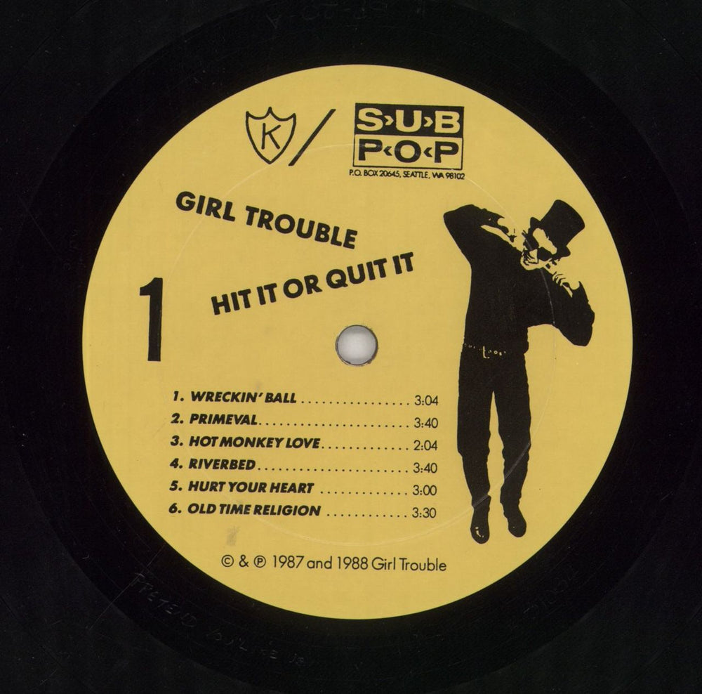 Girl Trouble Hit It Or Quit It US vinyl LP album (LP record) GW4LPHI850628