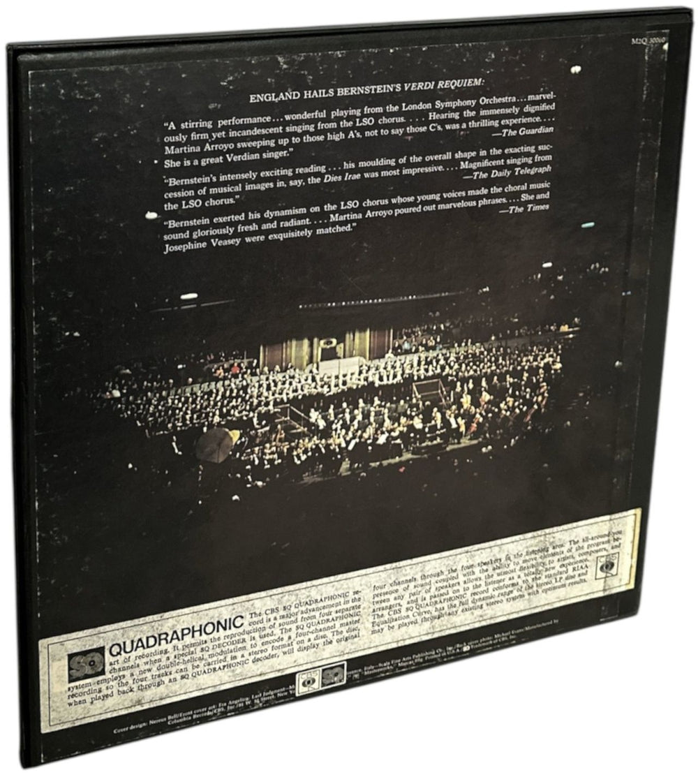 Giuseppe Verdi Requiem - Quadraphonic US 2-LP vinyl record set (Double LP Album)