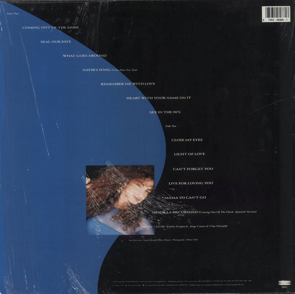 Gloria Estefan Into The Light - stickered shrink US vinyl LP album (LP record)
