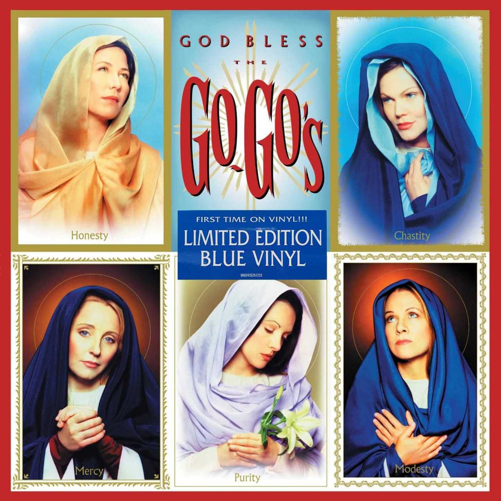 Go-Go's God Bless The Go-Go's - Blue Vinyl - Sealed UK vinyl LP album (LP record) 3525123