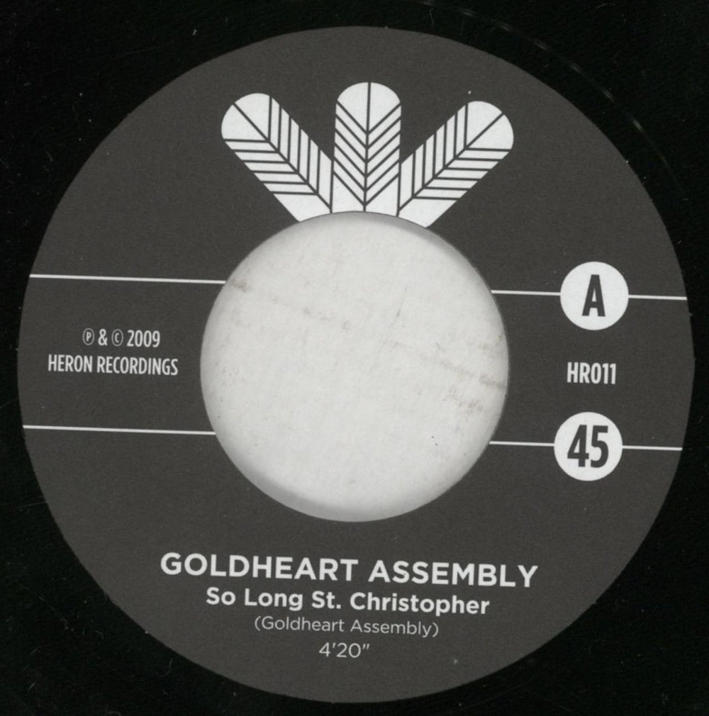 Goldheart Assembly So Long St. Christopher UK 7" vinyl single (7 inch record / 45) GOX07SO717467