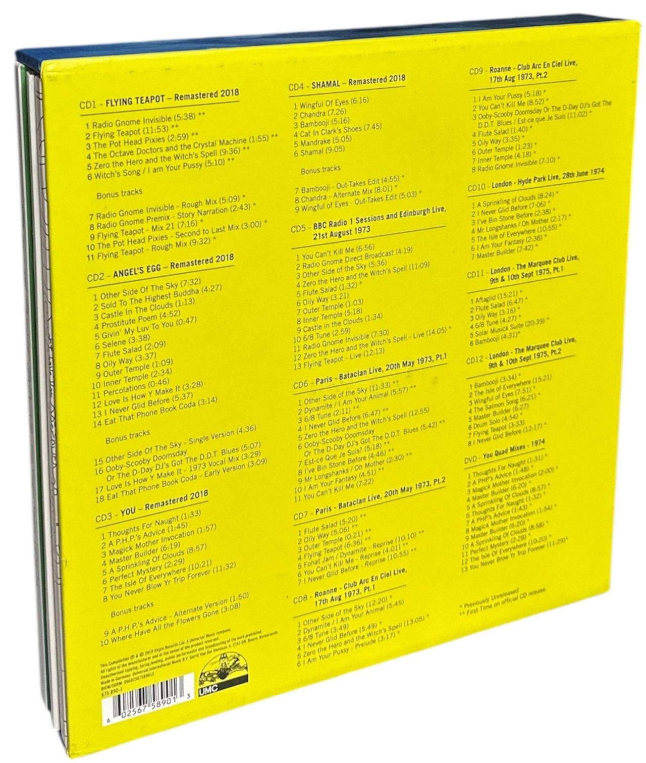 廃盤 CD+DVD BOX LOVE FROM THE PLANET GONG Love from the Planet Gong – the Virgin Years 1973-75 – 13