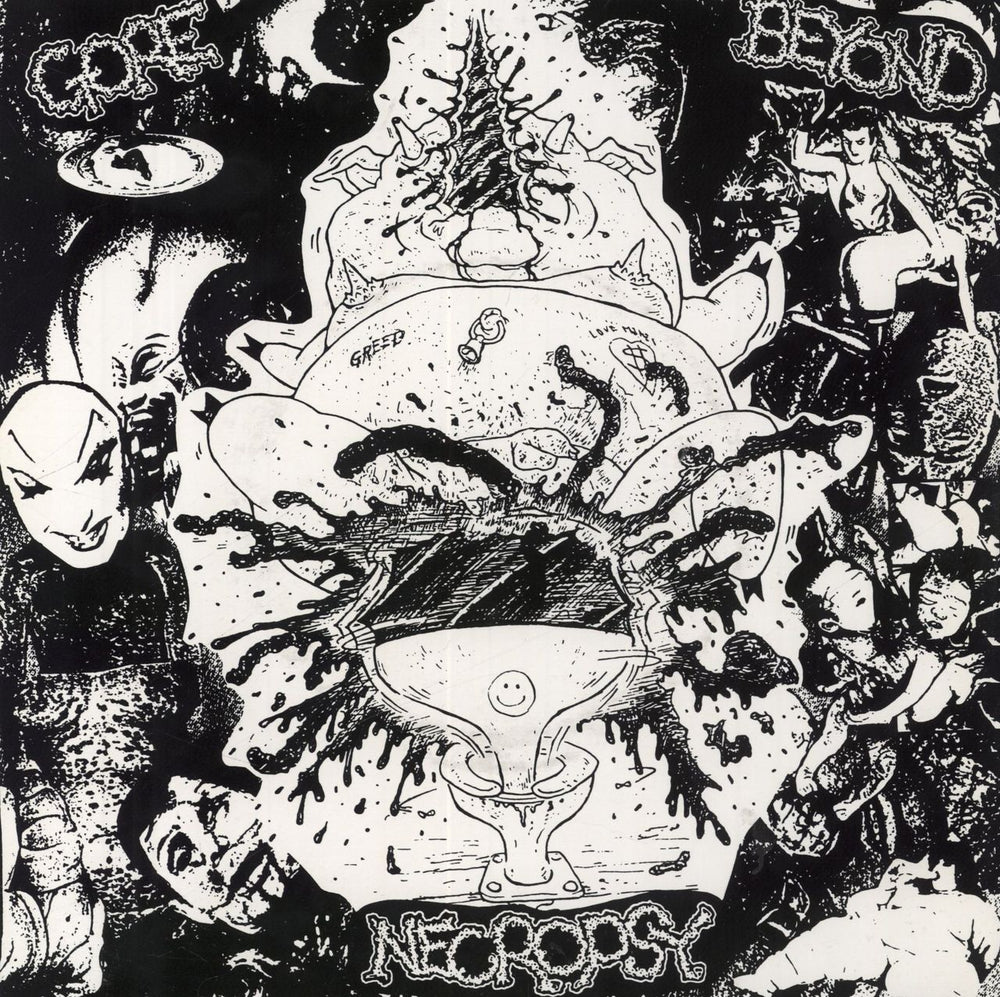 Gore Beyond Necropsy Senseless Apocalypse / Gore Beyond Necropsy Japanese 7" vinyl single (7 inch record / 45) BLURRED-10