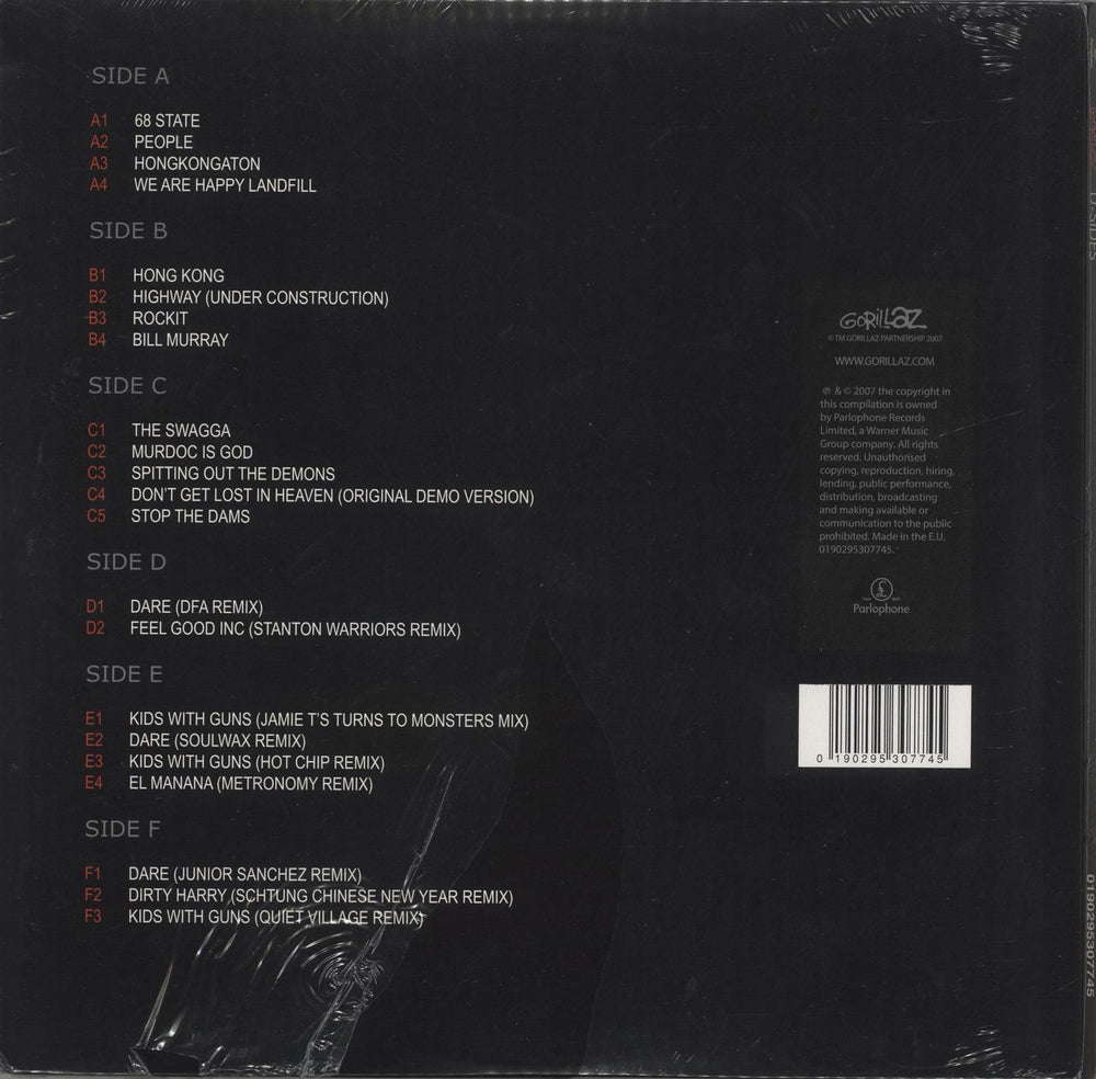 Gorillaz G-Sides UK 3-LP vinyl set — RareVinyl.com