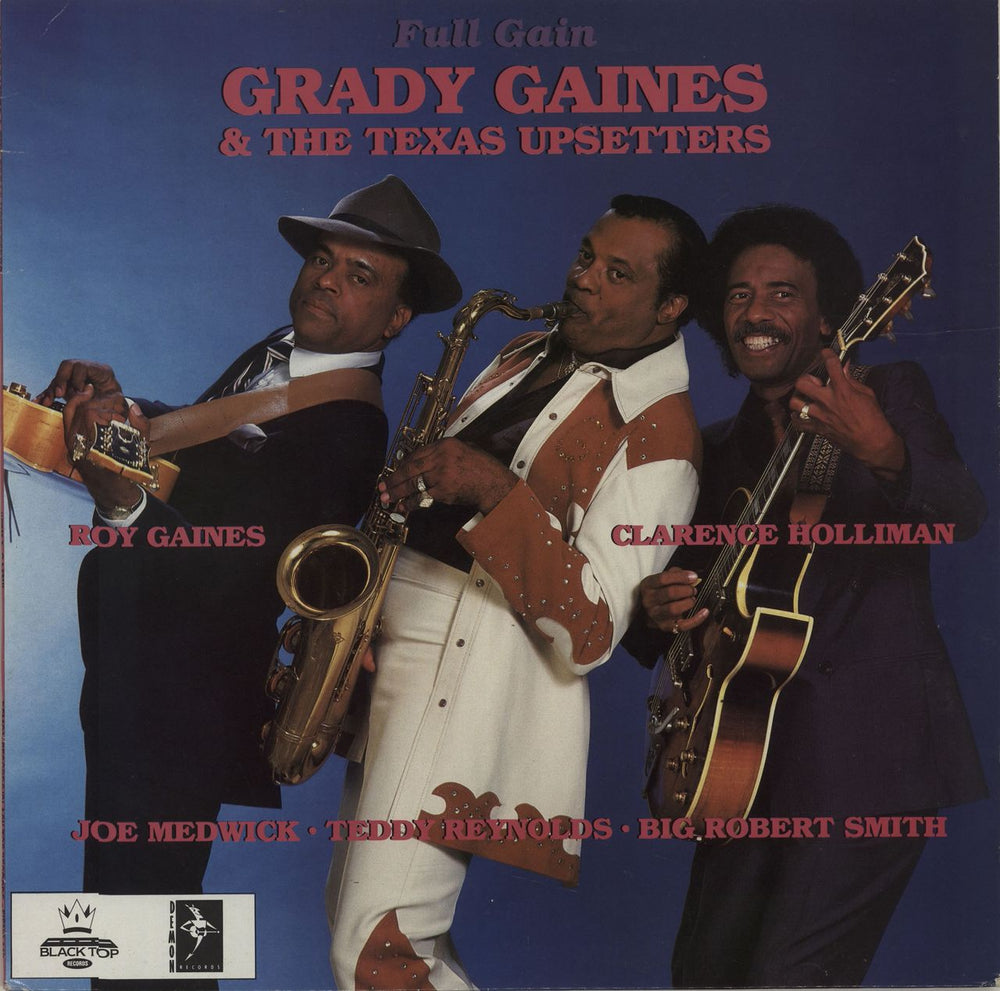 Grady Gaines & The Texas Upsetters Full Gain UK vinyl LP album (LP record) FIEND148