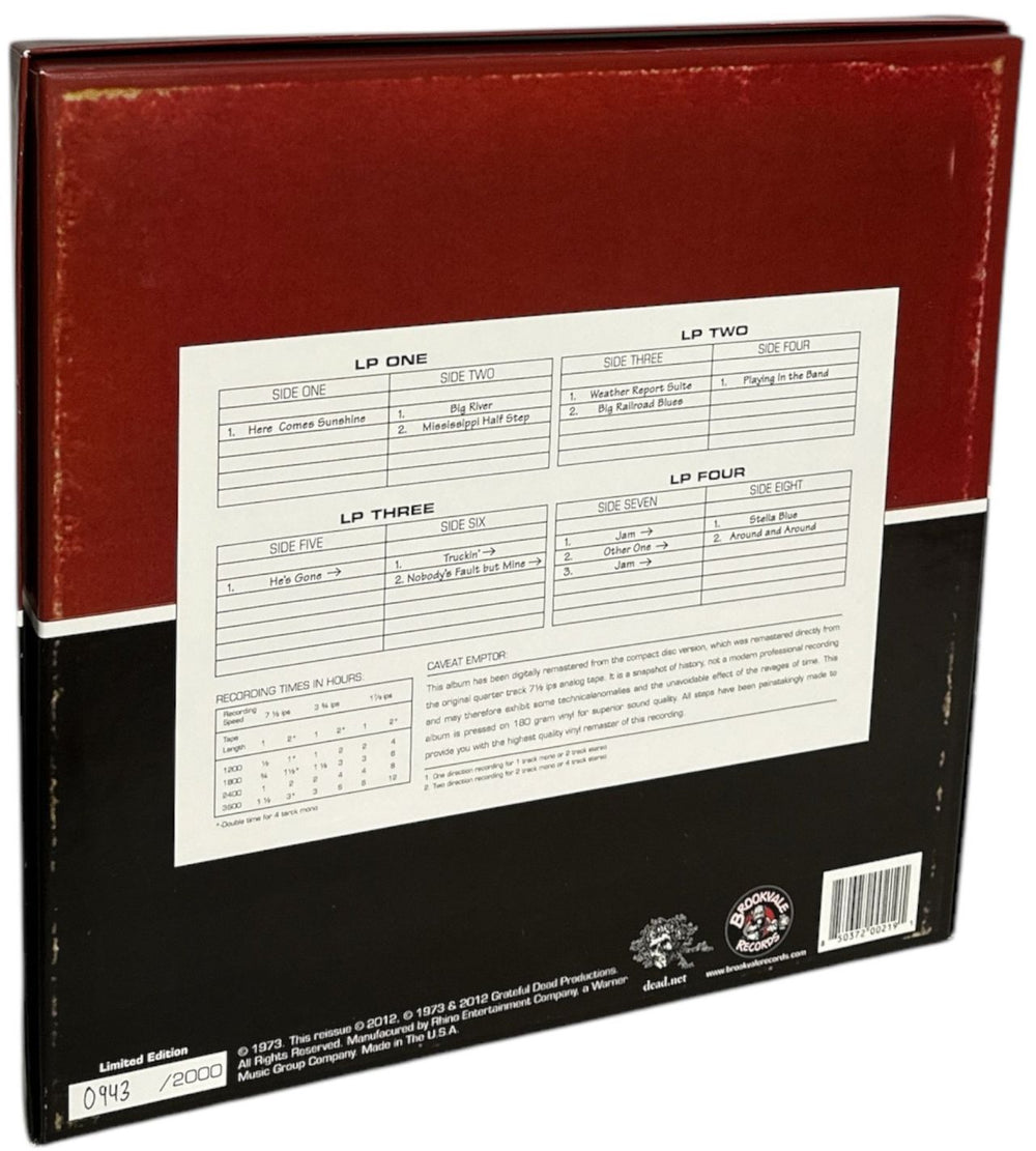 Grateful Dead Dick's Picks Volume One US 4-LP vinyl album record set 850372002191