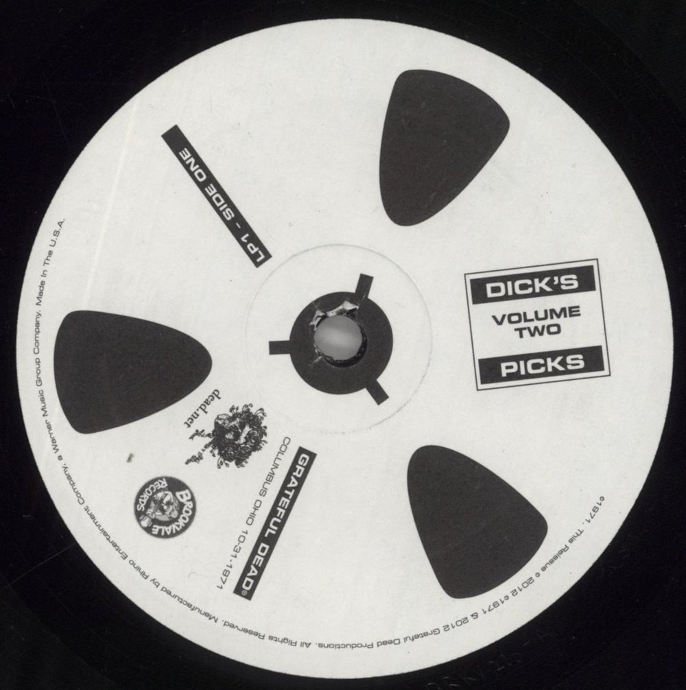 Grateful Dead Dick's Picks Volume Two: Columbus, Ohio 10/31/71 US 2-LP vinyl record set (Double LP Album) GRD2LDI858187