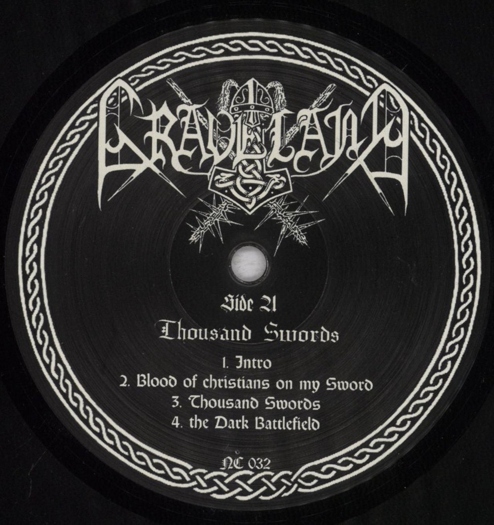 Graveland Thousand Swords German vinyl LP album (LP record) 2RJLPTH838029
