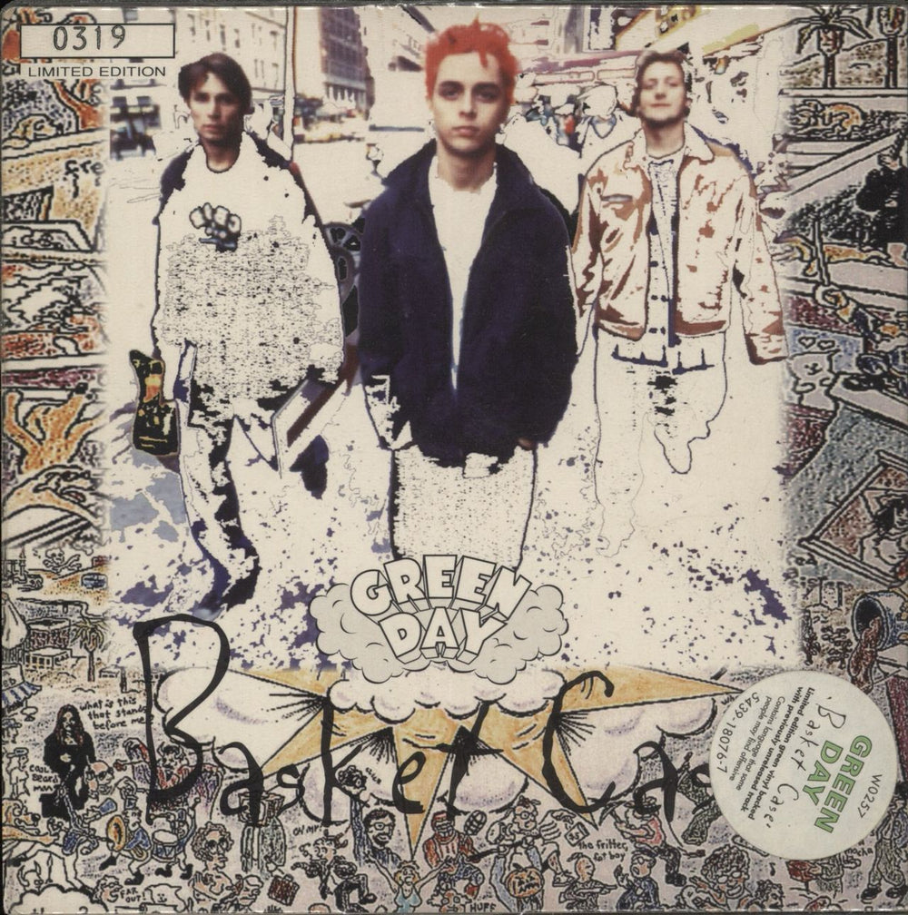 Green Day Basket Case - Green Vinyl UK 7" vinyl single (7 inch record / 45) W0257