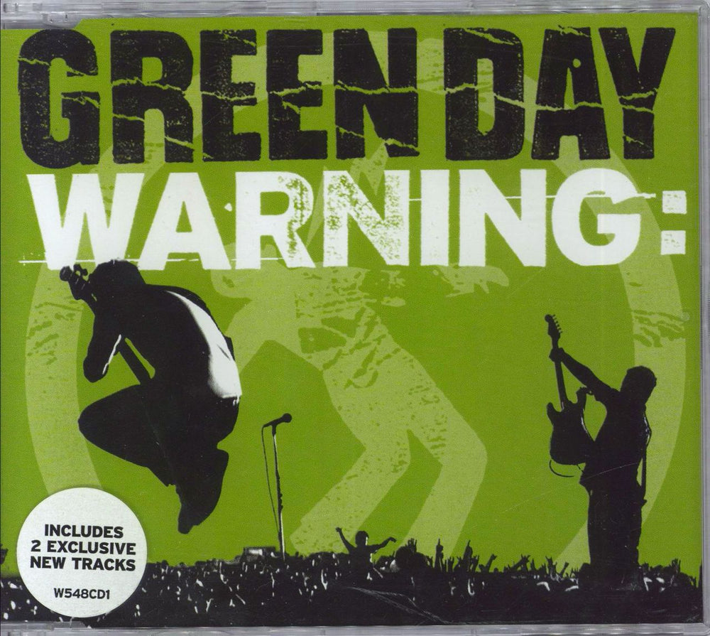 Green Day Warning UK CD single (CD5 / 5") W548CD1