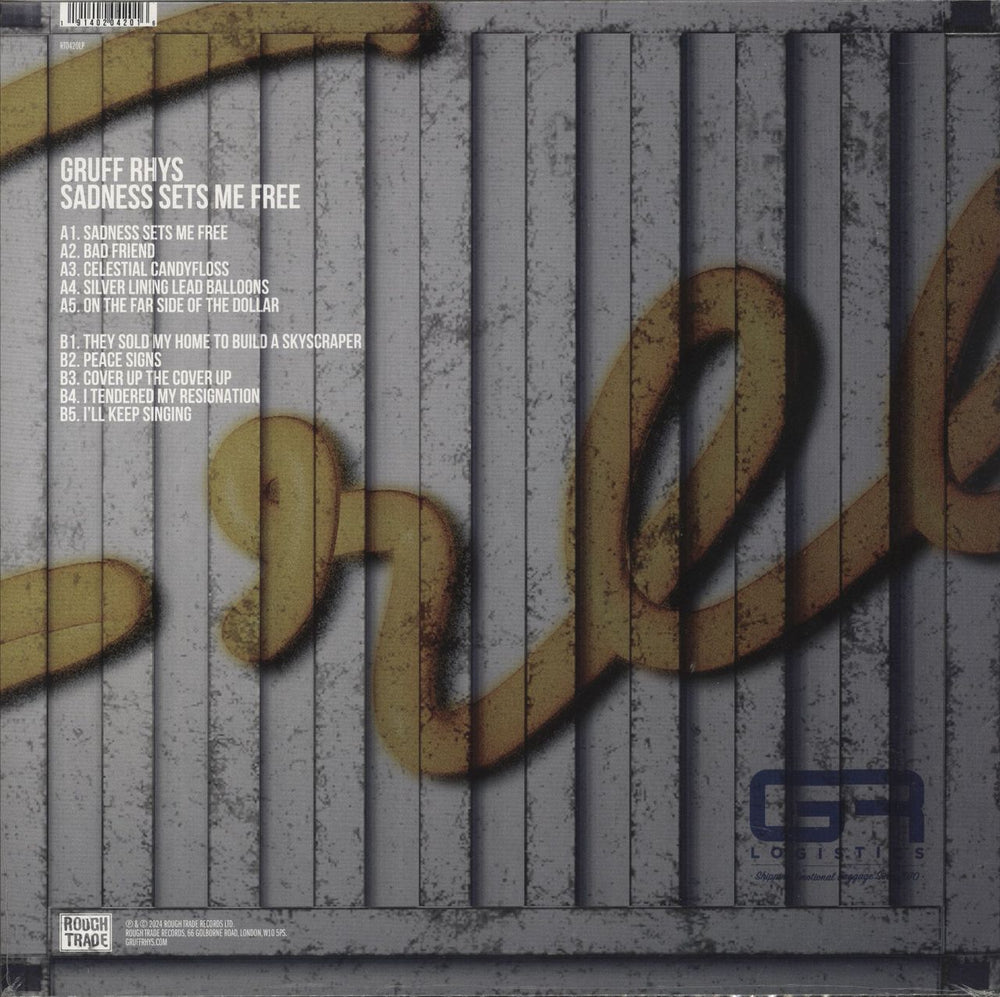 Gruff Rhys Sadness Sets Me Free - Sealed UK vinyl LP album (LP record) 191402042016