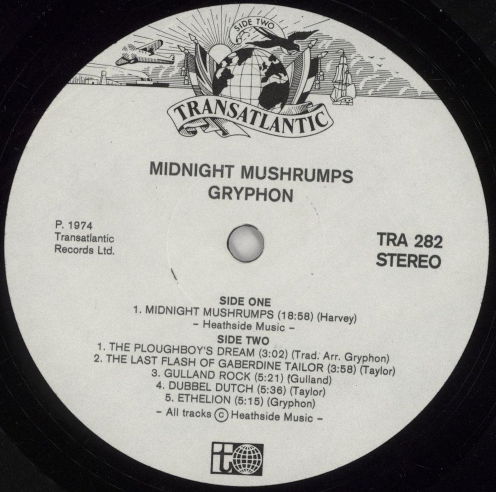 Gryphon Midnight Mushrumps UK vinyl LP album (LP record) GRYLPMI613041