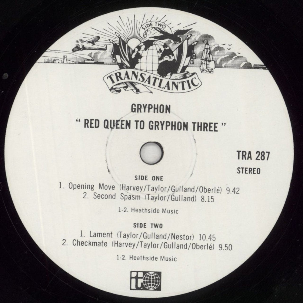 Gryphon Red Queen To Gryphon Three - EX UK vinyl LP album (LP record) GRYLPRE700727