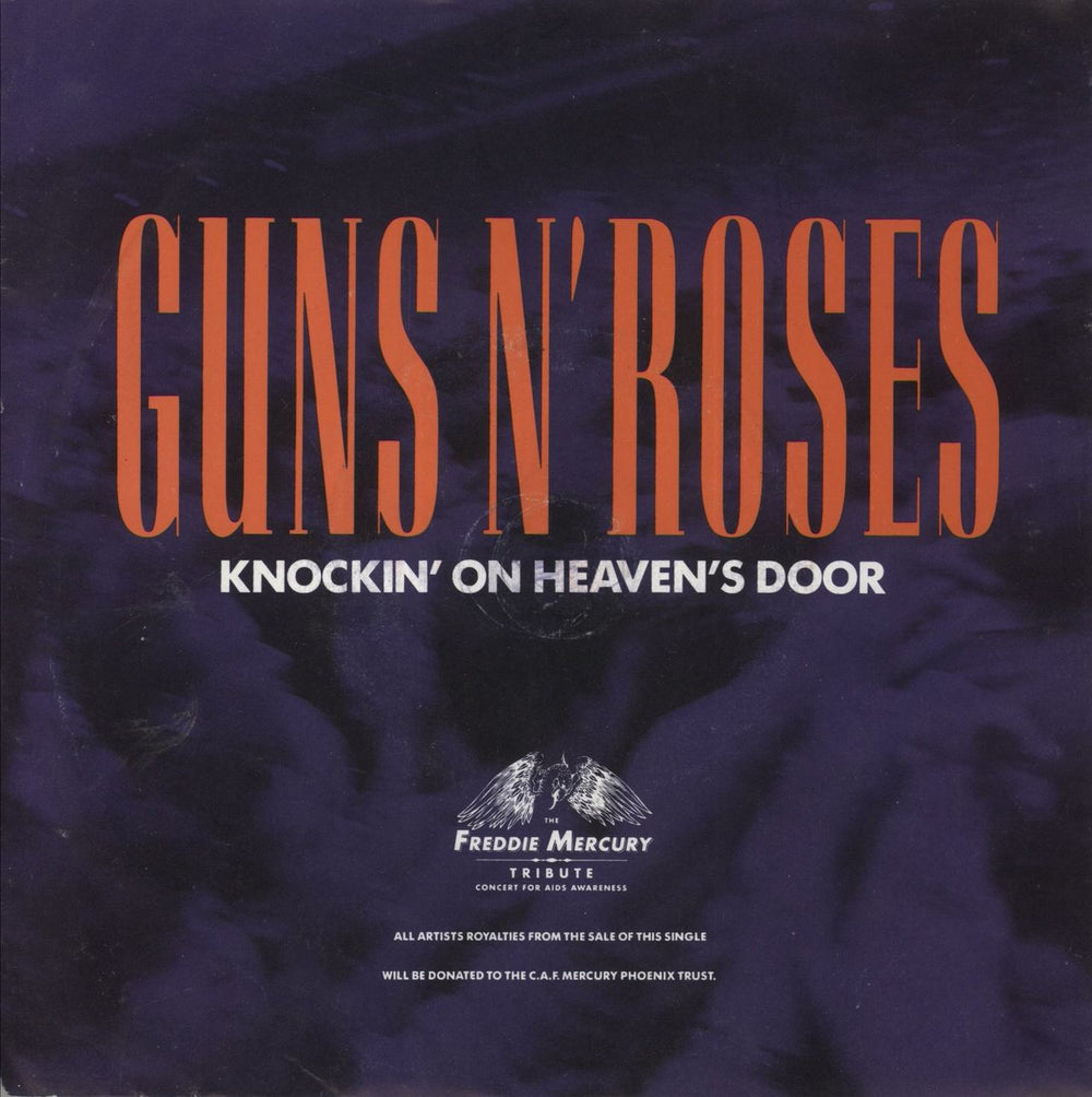 Guns N Roses Knockin' On Heaven's Door UK 7" vinyl single (7 inch record / 45) GFS21