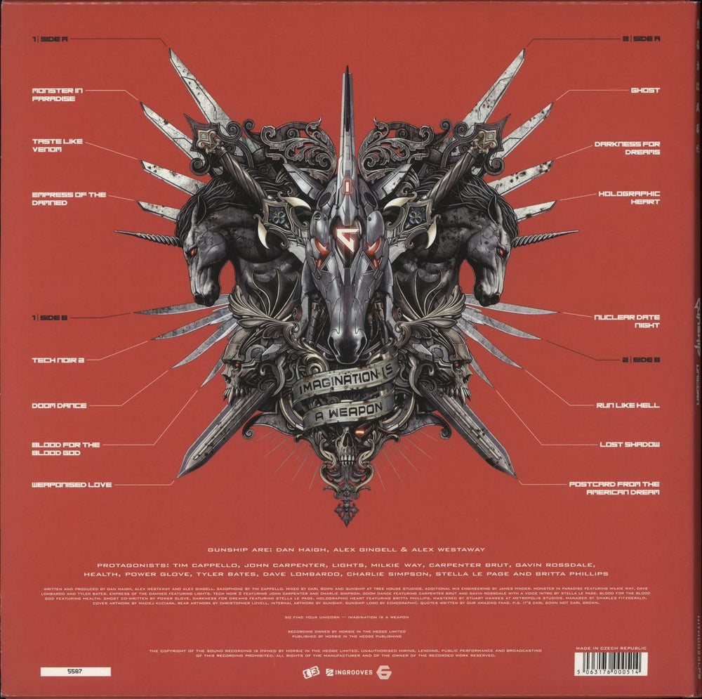 Gunship Unicorn - 180gm UK 2-LP vinyl record set (Double LP Album) 5063176000514