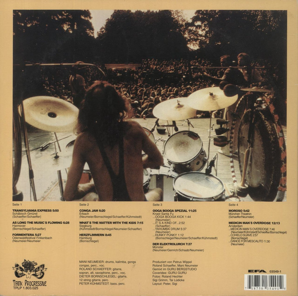 Guru Guru Live German 2-LP vinyl record set (Double LP Album) 718750354914