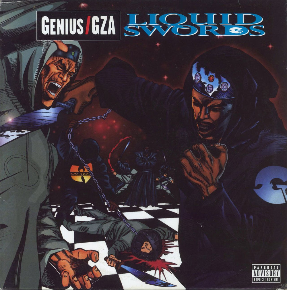 GZA Liquid Swords US 2-LP vinyl record set (Double LP Album) B0023742-01
